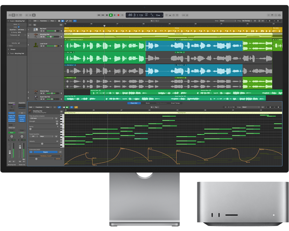 Logic Pro X 10.7.4 破解版[专业音乐制作、音频处理和混音]插图1
